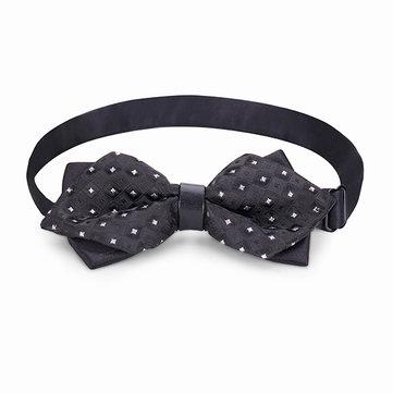 Noeud papillon commercial formel masculin The Groom Sharp Corner Accessoires de mariage en polyester