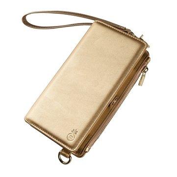 Etui de téléphone portable en cuir PU + portefeuille