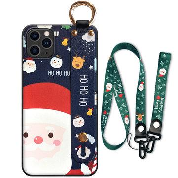 Étui de téléphone de Noël pour support de dragonne pour iphone