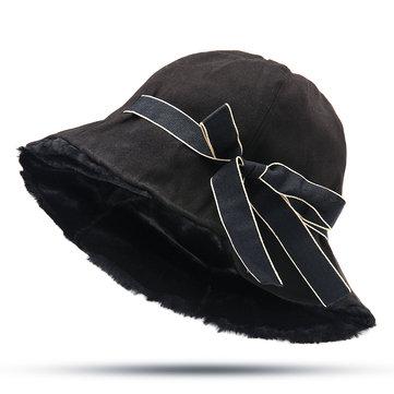 Plus Chapeau de pêcheur double usage chaud velours