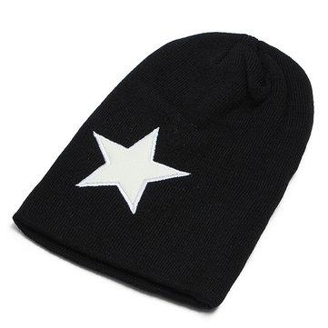 Men Women Wool Yarn Cap Winter Warm Star Ski Beanies Hip-Pop Beanies Beanies