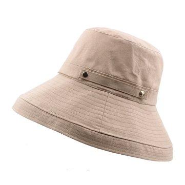 Chapeau de seau pliable coton mince écran solaire