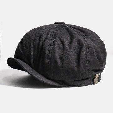 Casquette Gavroche Coton Cabbie Lvy Flat Hat Vintage Beret