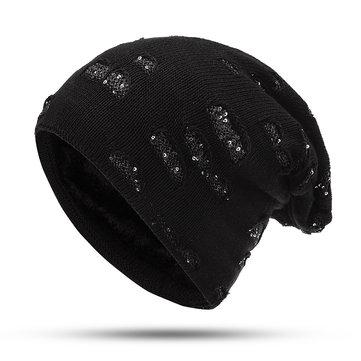 Bonnet velours en laine chaude Plus