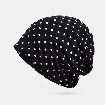 Wavelet Point Hat Bib Bonnet élastique en coton à double usage