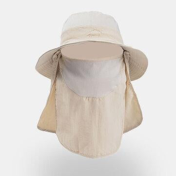 Chapeau de pêcheur imperméable à séchage rapide amovible respirant