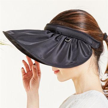 Visière pliante à large bord enroulable pour chapeaux Tête à enroulement Bande