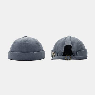 Unisexe Brimless Chapeaux Solid Color Skull Caps Hip Hop Chapeau