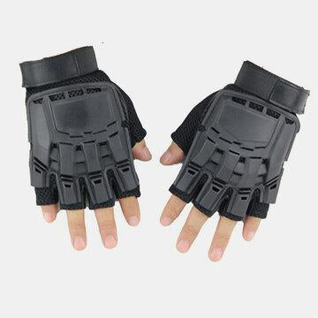 Gants tactiques en plein air moto équitation alpinisme demi-doigt gants