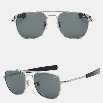 Lunettes de soleil carrées en métal Lunettes de soleil Lunettes