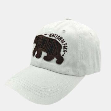 Broderie casquette de baseball dessin animé mignon ours chapeau chapeau de soleil