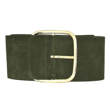 Ceinture longue en velours à la taille