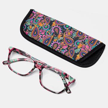 Lunettes de lecture imprimées 3 couleurs avec sac en tissu