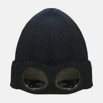 Lunettes de soleil Bonnet de ski en laine chaude Bonnets à petite casquette