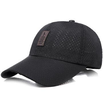 Casquette de baseball respirante et ajustable à séchage rapide