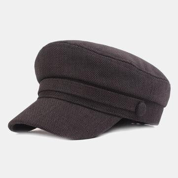 Casquette coton et marine Casquette plate Casquette militaire rétro littéraire