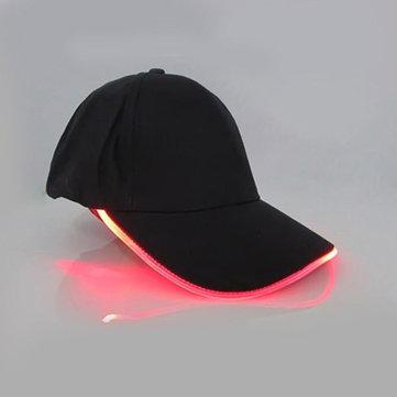 LED chapeau lumineux nuit cool rougeoyant casquette de baseball en plein air soleil