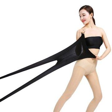 Summer-lined stretch thin-strap silk pantyhose