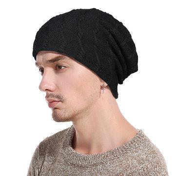 Chapeaux de crâne en laine épaisse Baggy Slouchy Beanie