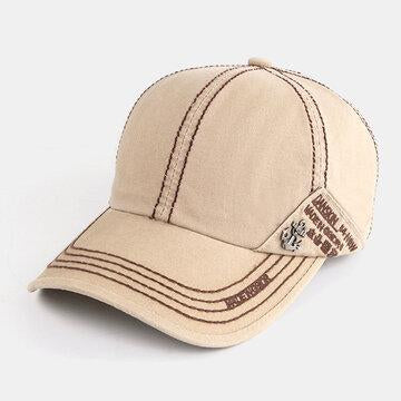 Casquette de broderie de style britannique Casquette de baseball anglaise en coton