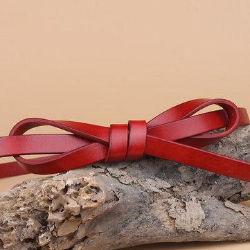 Nœud papillon première couche de ceinture en peau de vache