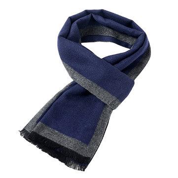 Mens solide cadre hiver chaud écharpes