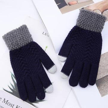 Hiver chaud gants tactiles épais écran tactile épais