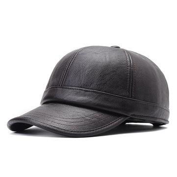 Protéger l'oreille coupe-vent en cuir PU casquette de baseball