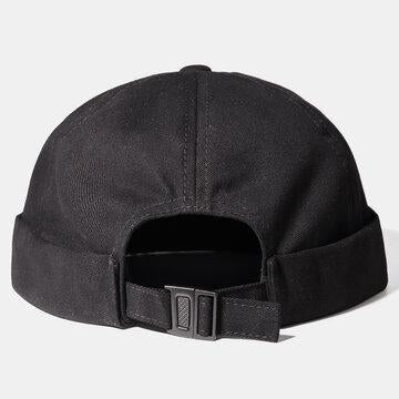 Chapeau sans bord de chapeau de chapeau de crâne de boucle automatique de couleur unie