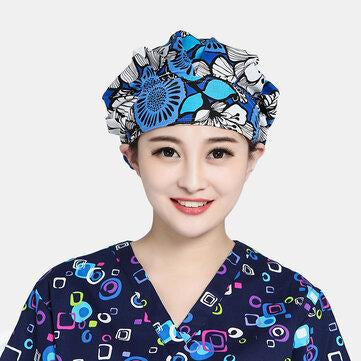 Casquette chirurgicale en coton imprimé