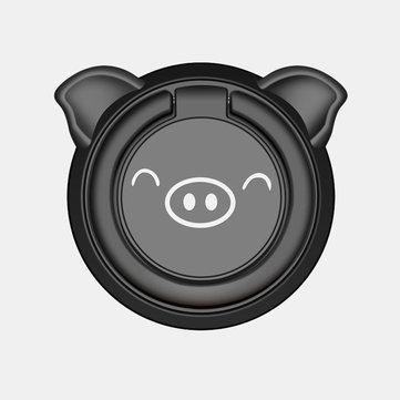 Porte-bague magnétique en forme de cochon en acier inoxydable