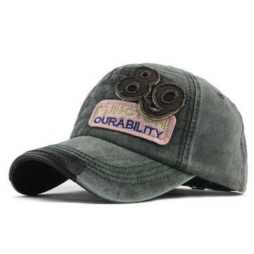 Casual Soft Top numérique lettre brodée casquette de baseball