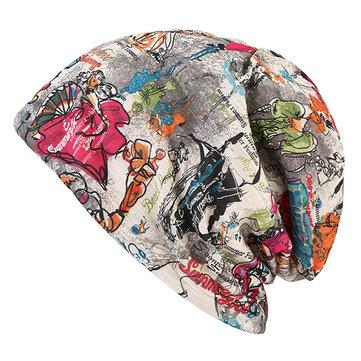 Graffiti Skullies Beanies Cap Travel Chapeau Bonnet Coton Chaud