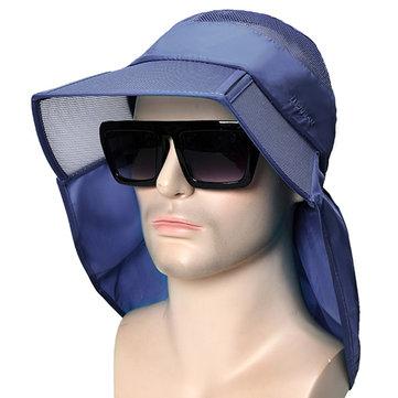 Chapeau d'été mince respirant pliable à visière large anti-UV chapeau seau de plein air chapeau de pêcheur de sport