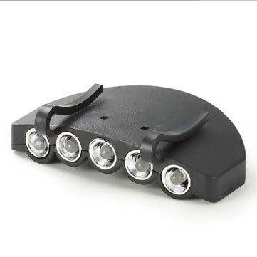Phare de pêche au xénon de lampe de chapeau de lumière de chapeau de 5LED avec Batterie