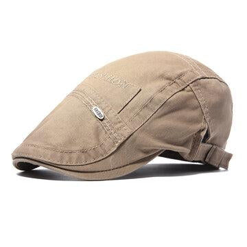 Casquette Vintage Newsboy en Coton