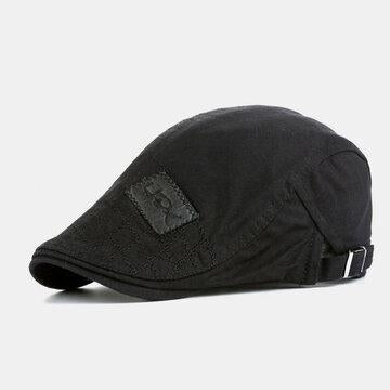 Motif de broderie coton visière extérieure mode chapeau béret