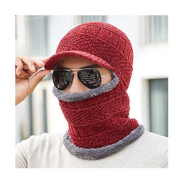 Cache-oreilles Bonnet tricoté durcissant Ensemble de chapeaux coupe-vent