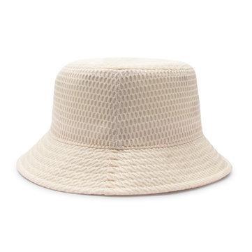 Casquette de seau à motif de maille solide en fibre de polyester