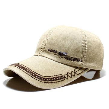 Casquette de baseball lavée à plat