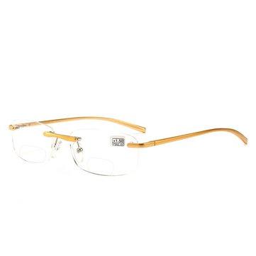 Lunettes de lecture sans cadre ultra-légères et rétro à utiliser à distance et à proximité