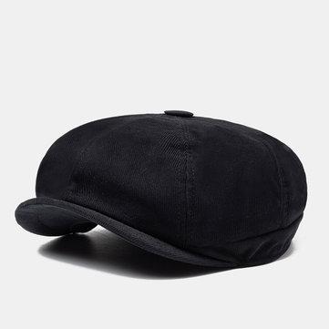 Casquettes béret rétro Chapeau en velours côtelé Chapeau octogonal de peintre