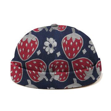 Casquette de crâne de propriétaire de bonnet décontracté à motif fraise