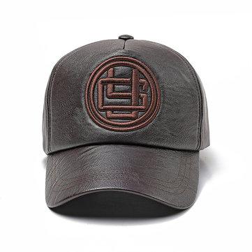 Casquette de baseball en cuir artificiel