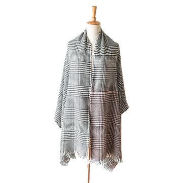 Nouveau châle dégradé pied de poule foulard gradient gradient de cachemire dames