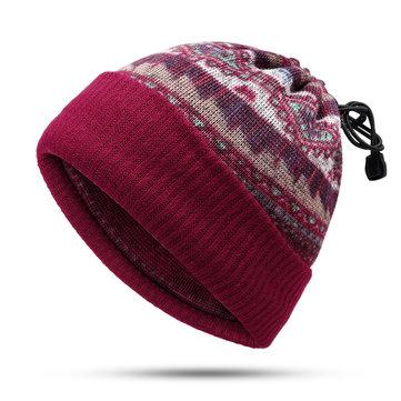 Bonnet écharpe unisexe double usage