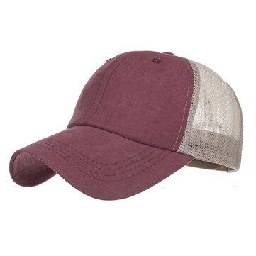 Zhongmei Printemps Et Été Nouvelle Plaque De Coton Lavé 8 Couleur Net Cap Baseball Cap Cap Sun Hat B646