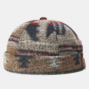 Casquette sans crâne avec motif de feuille d'érable
