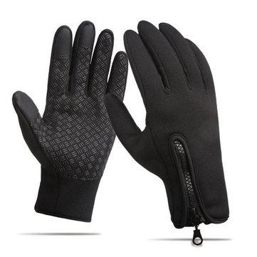 Gants Coupe-vent Imperméable Écran Tactile en Polaire pour Cyclisme