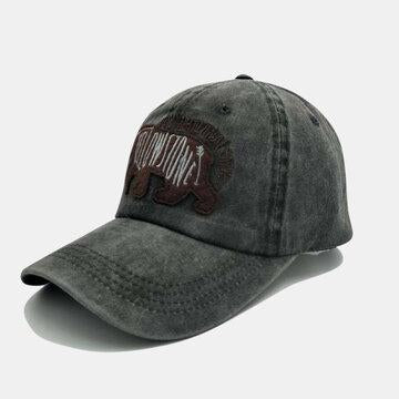 Broderie casquette de baseball dessin animé mignon ours chapeau chapeau de soleil
